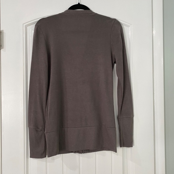 Women's V-Neck Button-Up Cardigans (3) - Brown, Taupe, and Green - Picture 3 of 15